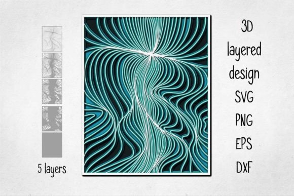 Download 3D Layered Line Art - Premium Bundle