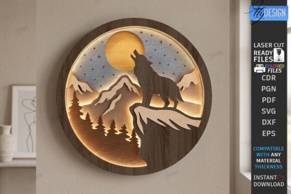 Download 3D Layered Wall Decor Laser Cut | CNC - Premium Bundle