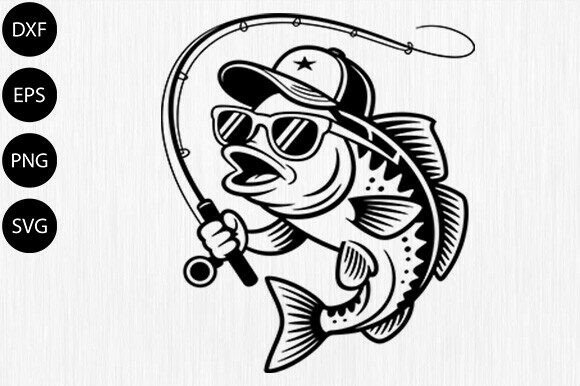 Download American Flag with Fish SVG Fishing Svg - Fishing Collection