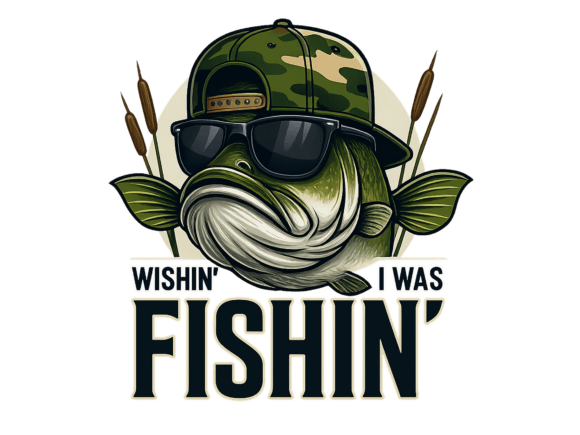 Download Funny Bass Fishing Sublimation Design - Premium Resources